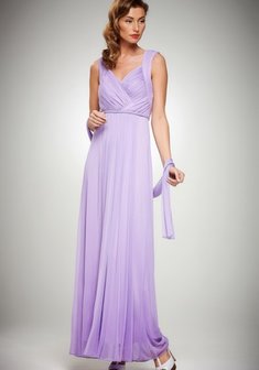 Вечернее платье 1341-A35818. В греческом стиле, длинное без шлейфа.