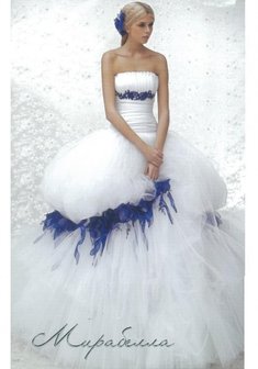 Свадебное платье R-1313 (Мирабелла)-D37311. С пышной юбкой, длинное без шлейфа.