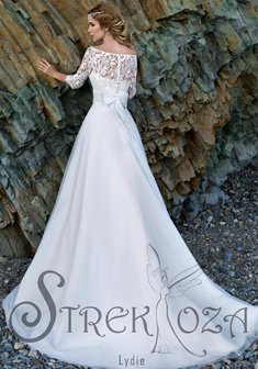 Свадебное платье Лиди-A57928. А-силуэт, длинное со шлейфом.