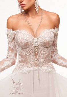 Свадебное платье Naomi-С59949. А-силуэт, длинное со шлейфом.