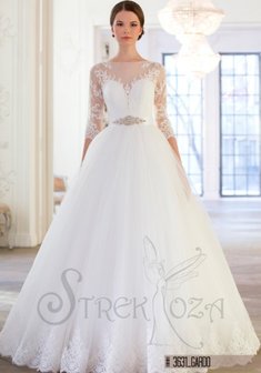 Свадебное платье Гардо-A61255. С пышной юбкой, длинное со шлейфом.