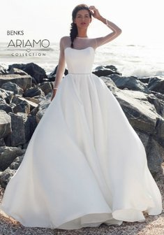 Свадебное платье Бенкс-A61268. С пышной юбкой, длинное со шлейфом.