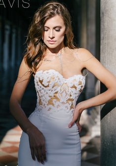 Свадебное платье Ornel-С61294. Силуэт Русалка (Рыбка), длинное без шлейфа.