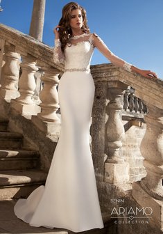 Свадебное платье Бенин-A61330. Силуэт Русалка (Рыбка), длинное со шлейфом.