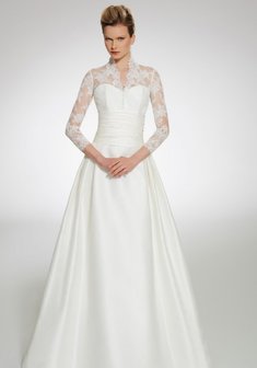 Свадебное платье Katorina-D61346. А-силуэт, длинное без шлейфа.