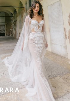 Свадебное платье ESHLI-С61601. Силуэт Русалка (Рыбка), длинное со шлейфом.