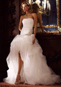 Свадебное платье Darina-D63223. Силуэт Русалка (Рыбка), короткое со шлейфом.