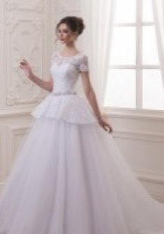 Свадебное платье Sabrina-D63225. С пышной юбкой, длинное со шлейфом.