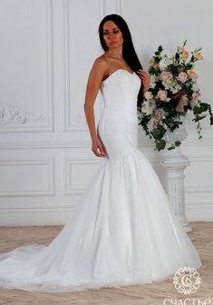 Свадебное платье Анжела-С65051. Силуэт Русалка (Рыбка), длинное со шлейфом.