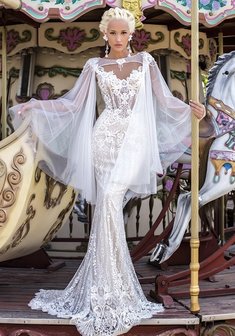 Свадебное платье Naive Lavender от D. Karlozi-M66828. Силуэт Русалка (Рыбка), длинное со шлейфом.