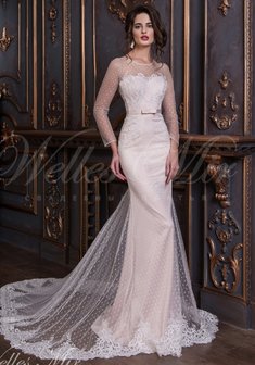 Свадебное платье Anfisia от Welles Mir-M66839. Силуэт Русалка (Рыбка), длинное со шлейфом.