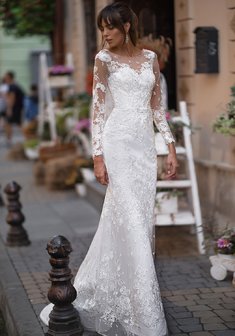 Свадебное платье Elsa от Nava Bride-M66854. Силуэт Русалка (Рыбка), длинное со шлейфом.