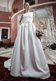 Свадебное платье Adriana от Jasmine Empire-M66859. А-силуэт, длинное со шлейфом.