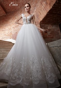 Свадебное платье Erin от Jasmine Empire-M66860. С пышной юбкой, длинное со шлейфом.