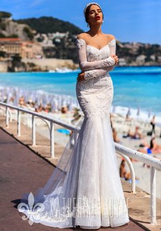 Свадебное платье Valencia от Victoria Soprano-M66875. Силуэт Русалка (Рыбка), длинное со шлейфом.