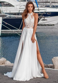 Свадебное платье Dream от Katty Shved-М66932. В греческом стиле, длинное со шлейфом.