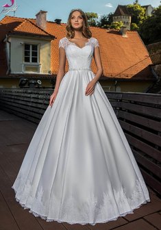 Свадебное платье Седа-М66984. С пышной юбкой, длинное без шлейфа.