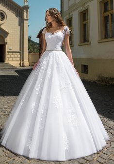 Свадебное платье Шаганэ-М66986. С пышной юбкой, длинное со шлейфом.