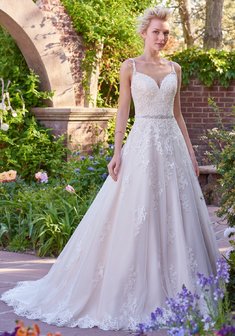 Свадебное платье 7RS305-И67040. А-силуэт, длинное со шлейфом.