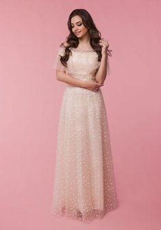 Свадебное платье Прада-2-С67846. С прямой юбкой, длинное без шлейфа.