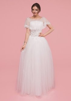 Свадебное платье Ицар-С67848. С пышной юбкой, длинное без шлейфа.