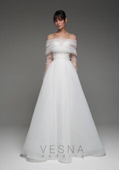 Арт. Мари Вайт Органза + Вуаль-V70241