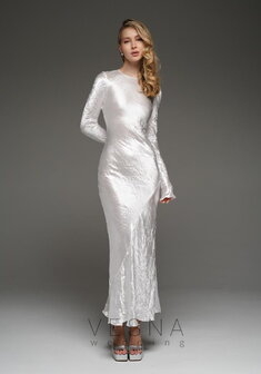 Свадебное платье Лори Вайт-V70257. Силуэт Русалка (Рыбка), длинное без шлейфа.