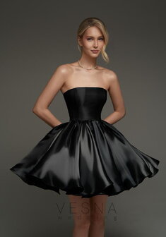 Вечернее платье Ника Классик-V70494. С пышной юбкой, короткое без шлейфа.