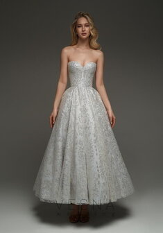 Вечернее платье Мари Скай-V70499. С пышной юбкой, длинное без шлейфа.