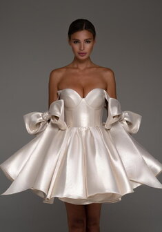 Вечернее платье Принцесс Люкс Шайн-V70528. С пышной юбкой, короткое без шлейфа.