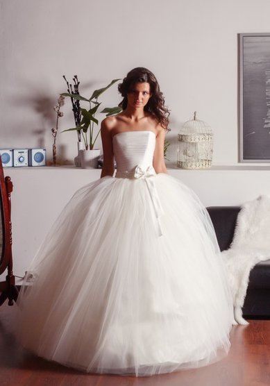 Свадебное платье Мелани (фатин)-A36181 - Свадебный салон ALEDA (Гороховая 64)