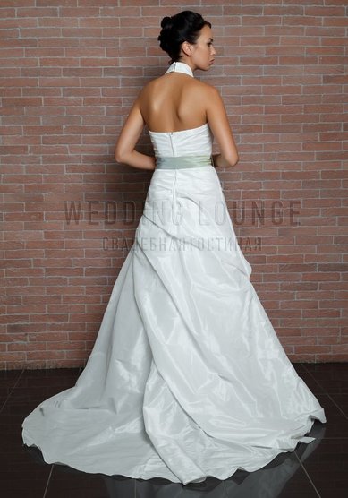 Свадебное платье Глория с голубым поясом-W43242 - Свадебная гостиная Wedding Lounge