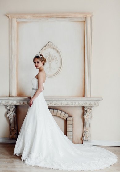 Свадебное платье Моник-V44886 - Свадебный салон Vesna