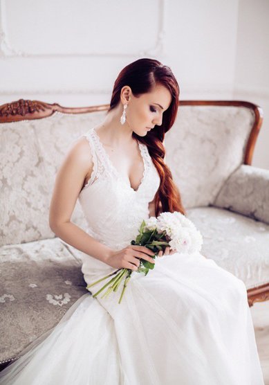 Свадебное платье Эсоланж-V45010 - Свадебный салон Vesna