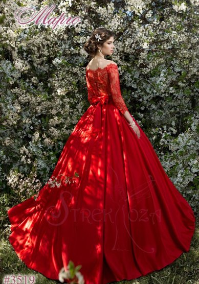 Свадебное платье Марго Красное-A52485 - Свадебный салон ALEDA (Гороховая 64)