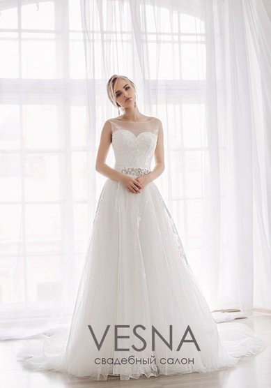 Свадебное платье Пилар-V52574 - Свадебный салон Vesna