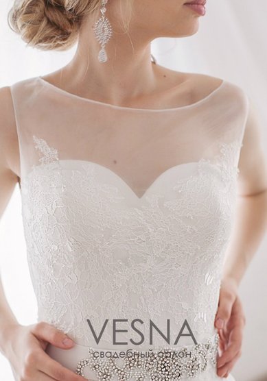 Свадебное платье Пилар-V52574 - Свадебный салон Vesna