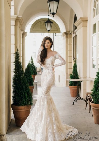 Свадебное платье Фериде-E55709 - Свадебный салон Ex Miss