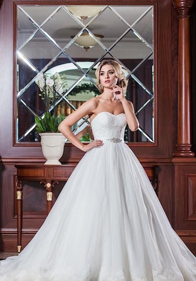 Свадебное платье Барокко-A56742 - Свадебный салон ALEDA (Гороховая 64)