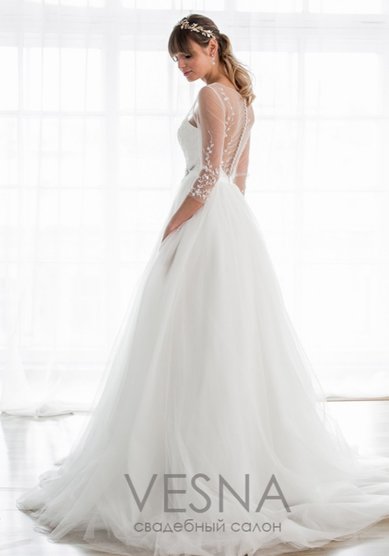 Свадебное платье Августина-V61180 - Свадебный салон Vesna