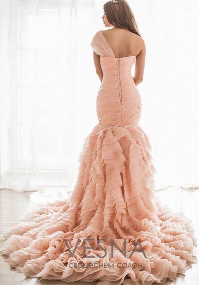 Свадебное платье Жослин Роуз-V61376 - Свадебный салон Vesna