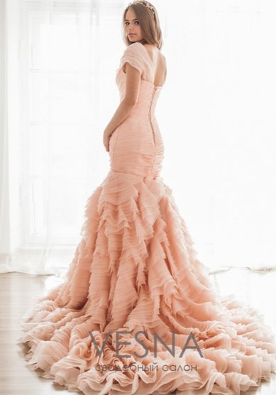 Свадебное платье Жослин Роуз-V61376 - Свадебный салон Vesna