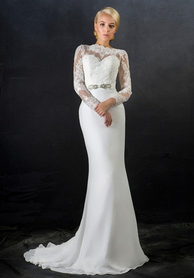 Свадебное платье Барса (82W04202)-A62103 - Свадебный салон ALEDA (Гороховая 64)