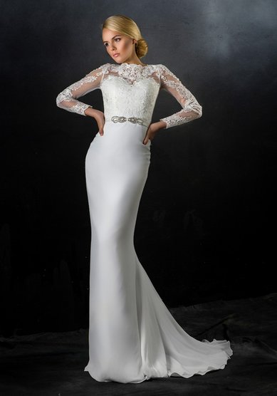 Свадебное платье Барса (82W04202)-A62103 - Свадебный салон ALEDA (Гороховая 64)