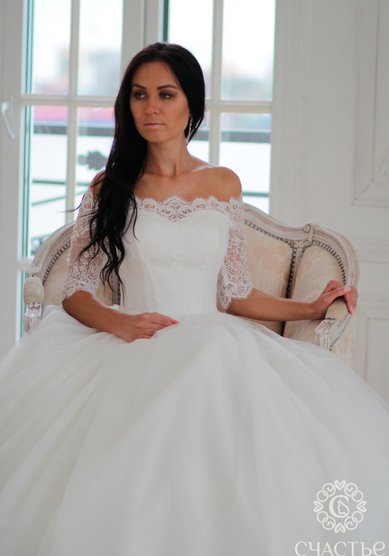 Свадебное платье Винтаж-С64455 - Свадебный салон СЧАСТЬЕ