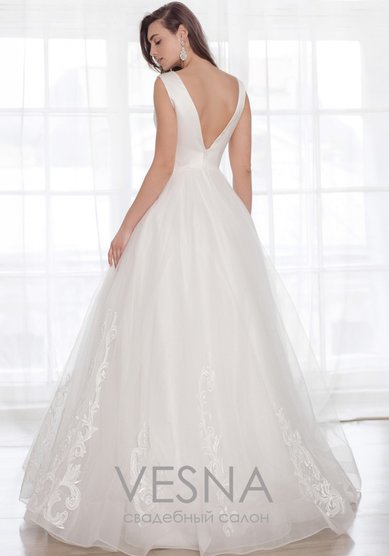 Свадебное платье Одри Люкс-V64726 - Свадебный салон Vesna