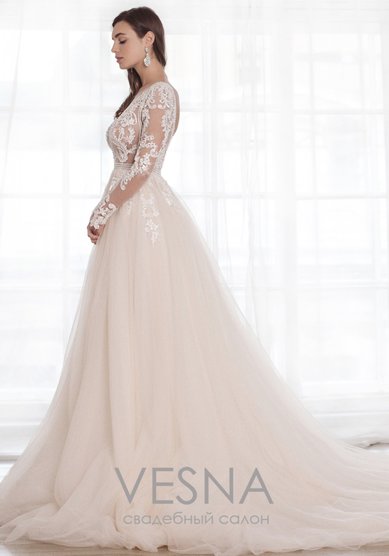 Свадебное платье Свадебное платье Эмия-V64727 - Свадебный салон Vesna