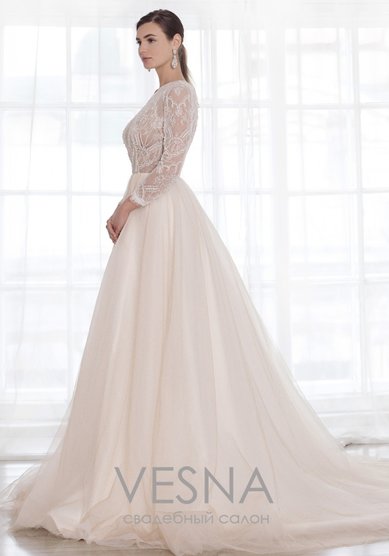 Свадебное платье Сюзан Лайт-V64728 - Свадебный салон Vesna