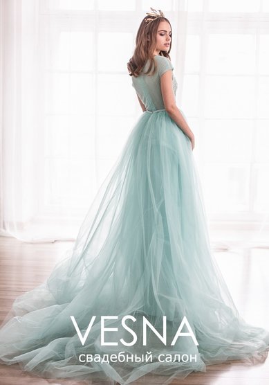 Вечернее платье Филиппина Минт-V64809 - Свадебный салон Vesna