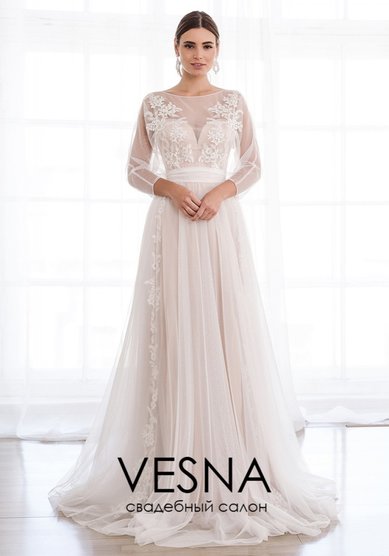 Свадебное платье Ильви Люкс-V64811 - Свадебный салон Vesna